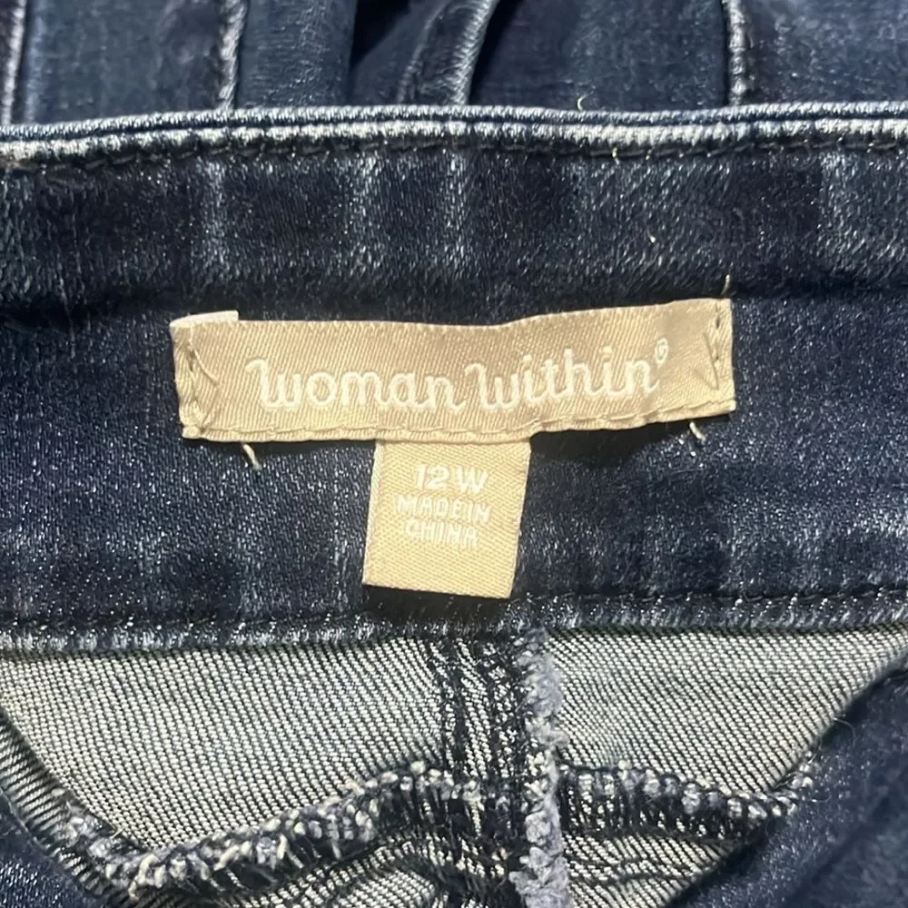 Woman Within Skinny Jeans Size 12W